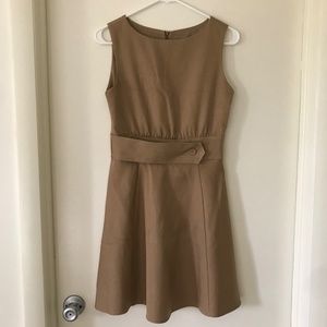 NWT Gold Sleeveless Knee Length Dress Size M or S